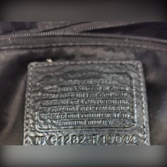 Vintage Coach Black Leather Two Handled Satchel F19044 - Picture 4 of 4